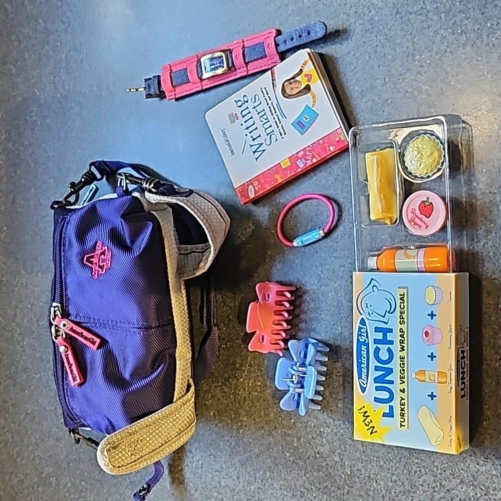 American Girl Doll school bag and accessories